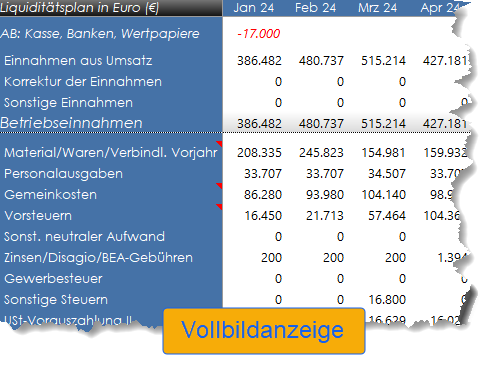 Fachgerechter Liquiditätsplan